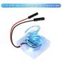 Raspberry Pi 4 Fan Quite: 4pcs DC Brushless Cooling Fan 30mm LED Heatsink Cooler Radiator Connector Separating 1 to 2 Interface 3.3V 5V for Raspberry Pi 4 3B+ 3B 2B+