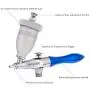 Master Airbrush Gravity Feed Air Abrasive Eraser and Etching Airbrush Kit - Mini Sandblaster Etcher Gun with 1/2 oz. Cup, 0.5 mm Tip, Hose - Etch Glass Designs, Strip Paint, Remove Rust, How-To-Guide