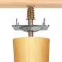 Anwenk Leg Mounting Plates, Furniture Leg Attachment Plates Industrial Strength T-Plate 5/16'' (M8) Sofa Legs with Hanger Bolts,Screws,Strengthen Weak Furniture Repair Damaged Sofa Couch Seat,Set of 4 Anwenk Leg Mounting Plates, Furniture Leg Attachment Plates Industrial Strength T-Plate 5/16'' (M8) Sofa Legs with Hanger Bolts,Screws,Strengthen Weak Furniture Repair Damaged Sofa Couch Seat,Set of 4