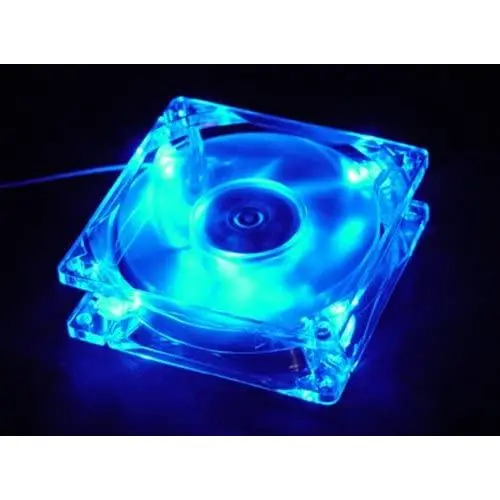 Autolizer Sleeve Bearing 80mm Silent Cooling Fan for Computer PC Cases - High Airflow, Quite, and Transparent Clear (Blue Quad 4-LEDs) - 2 Years Warranty Autolizer Sleeve Bearing 80mm Silent Cooling Fan for Computer PC Cases - High Airflow, Quite, and Transparent Clear (Blue Quad 4-LEDs) - 2 Years Warranty
