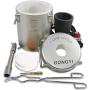 GONGYI Original 6KG Propane Gas Melting Furnace Kit Stainless Steel 304 Up to 2372°F/1300°C for Scrap Metal Recycle Smelting Gold Copper Aluminum Glass Jewelry Includes Crucible and Crucible Tongs
