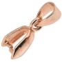 Mandala Crafts Metal Pinch Bail, Pendant Connector, Dangle Charm Clasp Clip for Jewelry Making; 50 PCs Finding Kit (Rose Gold, 7 X 20mm)