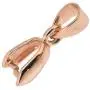 Mandala Crafts Metal Pinch Bail, Pendant Connector, Dangle Charm Clasp Clip for Jewelry Making; 50 PCs Finding Kit (Rose Gold, 7 X 20mm)