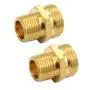 GESHATEN 3/4” GHT Male x 1/2” NPT Male Connector, Brass Garden Hose Fitting, Adapter, Industrial Metal Brass Garden Hose to Pipe Fittings Connect (2 Pack) GESHATEN 3/4” GHT Male x 1/2” NPT Male Connector, Brass Garden Hose Fitting, Adapter, Industrial Metal Brass Garden Hose to Pipe Fittings Connect (2 Pack)