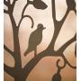Plow & Hearth Arched Metal Garden Arbor with Symbolic Tree of Life Design, Weather-Resistant Matte Black Powder-Coat Finish and Burnished Bronze Highlights, 53'' W x 22¾''D x 83'' H