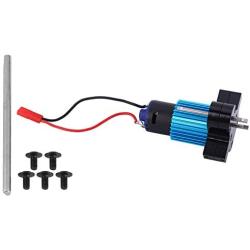 Dilwe RC Car Gearbox, Metal Speed Change Gear Box for WPL 1663 RC Car Accessory Parts(Black)