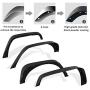 YITAMOTOR Steel Fender Flares Kit Compatible for 2007-2018 Jeep Wrangler Unlimited JK (2/4 Doors), Heavy-duty Off Road Style Front Rear Flat, 4 Pack, Black