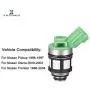 X AUTOHAUX JS4D-2 2 Pins Automobile Fuel Injector Replacement Plastic Metal for Nissan Frontier 1998-2004