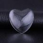 Pengxiaomei 36 Pces Rhinestone Bezel Pendant Trays with Glass Cabochon, Silver Pendant Trays Round/Heart/Teardrop Bezel Tray with Clear Dome Tiles for Valentines Day Photo Pendant DIY Making