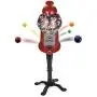 Gumball Machine - 15 Inch Candy Dispenser with Stand for 0.62 Inch Bubble Gum Ball - Heavy Duty Red Metal with Large Glass Ball- Easy Twist-Off Refill - Free or Coin Operated - by The Candery