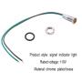 mxuteuk 2 Pcs 110V-220V 6mm 1/4'' LED Metal Indicator Light Waterproof Signal Lamp with Wire for Car Truck Boat M6-110P-Y