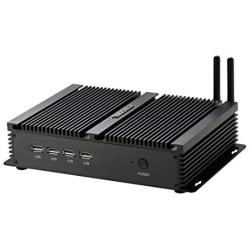 Kingdel Powerful Mini Desktop Computer, Fanless Industrial PC, Intel i5 Dual Core CPU, 8GB RAM, 256GB SSD, 2xNICs, 4xUSB 3.0, 4xCOM RS232, HD Port, Metal Case, Windows 10 Pro