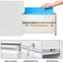 3 Drawer File Cabinet with Lock, Steel Metal Lateral Filing Cabinet, Large Capacity File Cabinet for Home Office 3 Drawer File Cabinet with Lock, Steel Metal Lateral Filing Cabinet, Large Capacity File Cabinet for Home Office