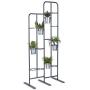 Vertical Metal Plant Stand 13 Tiers Display Plants Indoor or Outdoors on a Balcony Patio Garden or Use as a Room Divider or Vertical Garden Inside Your Home or Great for Urban Gardening (Dark Gray)