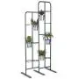 Vertical Metal Plant Stand 13 Tiers Display Plants Indoor or Outdoors on a Balcony Patio Garden or Use as a Room Divider or Vertical Garden Inside Your Home or Great for Urban Gardening (Dark Gray)