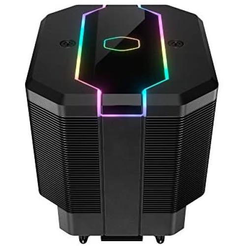 Cooler Master MasterAir MA620M Dual Tower ARGB High Performance CPU Air Cooler, 6 CDC 2.0 Heatpipes, SF120R Fan, Hexagon Strip Addressable RGB Lighting for AMD Ryzen/Intel LGA1151