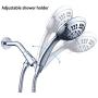 100% Metal Shower Head Holder for Hand Held Showerhead, Adjustable Bracket Holder, Shower arm Adapter, Universal Shower Arm Mount,Chrome Finish