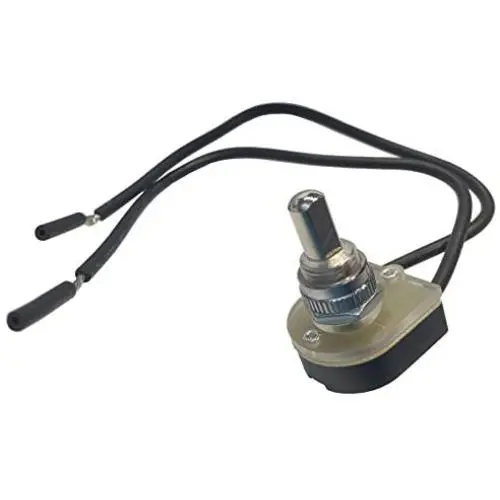 Gardner Bender GSW-24 Double Insulated Electrical Push Button Switch, SPST, ON-OFF, 6 A/125V AC, 6 inch Wire Terminal,Nickel,ON - OFF Gardner Bender GSW-24 Double Insulated Electrical Push Button Switch, SPST, ON-OFF, 6 A/125V AC, 6 inch Wire Terminal,Nickel,ON - OFF