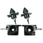 Hood Release 4 Pieces Set Upper and Lower Black Latches Assembly Fit for Volvo Truck VN,VNL 20498998,20565619,8074938