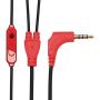 GOgroove AudiOHM RNF Durable Earbuds - Heavy Duty Headphones with Thick Aramid Fiber Reinforced Cable, in-Line Microphone, in-Ear Noise Isolation & Rugged Metal Driver Housing (Nova Red)