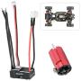 VGEBY Motor ESC Set, Metal 1410 Remote Control Crawler Brushless Motor with 18A ESC RC Spare Part Replacement Accessory for 1/24, 1/28, 1/32 RC Car