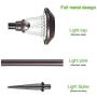 Bronze Metal Waterproof Solar Landscape Pathway Garden Lights Outdoor Charged by Solar Power Lights Outdoor Apply to Path Light, Walkway Light or Driveway Light Around The House or Yard (6)