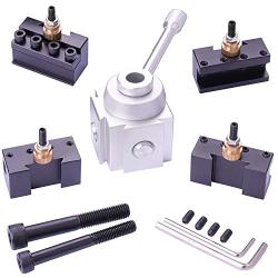 JWGJW 120034 Tooling Package Mini Lathe Quick Change Tool Post & Holders Multifid Tool Holder