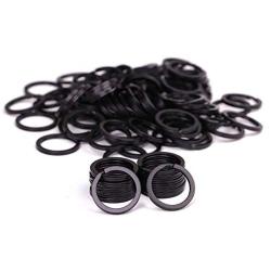 Shapenty 100PCS Black Metal Key Rings Bulk Flat Split Key Chain Part Connector Keyring Clip Keychain Clasp Holder for DIY Craft Project and Home Car Keys Organization (Black, 1 Inch/25mm)