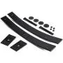 Heavy Metal Suspensions - Fits 2005-2020 Toyota Tacoma 6-lug (2WD 4WD) 2'' Rear Add-A-Leaf + Rear Axle Shims High Strength Carbon Steel Lift Kit Includes 4 Poly Isolator Pads