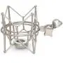 Weymic Wms-1 Silver Universal Microphone Shock Mount for B-Spark Mic, Atr2500,Metal Construction with Stand Arm Adapter Weymic Wms-1 Silver Universal Microphone Shock Mount for B-Spark Mic, Atr2500,Metal Construction with Stand Arm Adapter