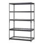 Edsal TRK-482478W5 Black Steel Shelving, 78'' Height x 48'' Width x 24'' Depth