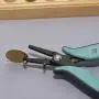The Beadsmith 1.5mm Metal Hole Punch Pliers, with Gauge Guard to create clean holes, free of indents, ideal for 1.3mm rivets, cold connection, 22 gauge Sheet Metal or thinner, NOT INTENDED FOR THICKER METAL