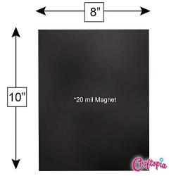 Craftopia Magnetic Adhesive Sheets | 8'' x 10'' | Pack of 25 | Make Anything a Magnet! | Flexible Peel and Stick Self Adhesive for Crafts Photos Stamp Dies and More (8''x10'' 25 Pack)