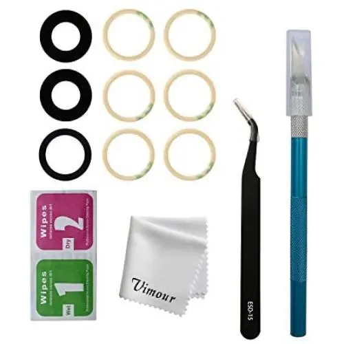 Vimour OEM Original Back Rear Camera Glass Lens Replacement with Adhesive and Repair Toolkit for iPhone 11 Pro/iPhone 11 Pro Max Vimour OEM Original Back Rear Camera Glass Lens Replacement with Adhesive and Repair Toolkit for iPhone 11 Pro/iPhone 11 Pro Max