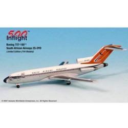 South African Airways 727-100F ZS-DYO Airplane Miniature Model Metal Die-Cast 1:500 Part# A015-IF5721001