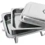 Rectangular Chafing Dish Full Size Chafer Dish Set 4 Pack of 8 Quart Stainless Steel Frame (4)