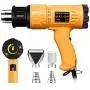 SEEKONE Heat Gun 1800W Heavy Duty Hot Air Gun Kit Variable Temperature Control with 2-Temp Settings 4 Nozzles 122℉~1202℉(50℃- 650℃)with Overload Protection for Crafts, Shrinking PVC, Stripping Paint SEEKONE Heat Gun 1800W Heavy Duty Hot Air Gun Kit Variable Temperature Control with 2-Temp Settings 4 Nozzles 122℉~1202℉(50℃- 650℃)with Overload Protection for Crafts, Shrinking PVC, Stripping Paint