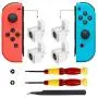 MOYEEL 2 Pairs Replacement Metal Lock Latches for Nintendo Switch Joy-Con Controller,Lock Buckles Repair Tool Kit for Switch Joy-Cons - Include Tri-Wing & Cross Screwdriver Tool + 4 Pcs Y Screws MOYEEL 2 Pairs Replacement Metal Lock Latches for Nintendo Switch Joy-Con Controller,Lock Buckles Repair Tool Kit for Switch Joy-Cons - Include Tri-Wing & Cross Screwdriver Tool + 4 Pcs Y Screws