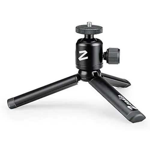 Zeadio Metal Mini Tripod + Ball Head Mount, with 1/4 Inch Screw Desktop Tabletop Stand Tripod, Fits for Smooth 4, Osmo Mobile, Vimble 2, Gimbal Handle Grip Stabilizer and All Cameras Zeadio Metal Mini Tripod + Ball Head Mount, with 1/4 Inch Screw Desktop Tabletop Stand Tripod, Fits for Smooth 4, Osmo Mobile, Vimble 2, Gimbal Handle Grip Stabilizer and All Cameras