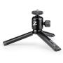 Zeadio Metal Mini Tripod + Ball Head Mount, with 1/4 Inch Screw Desktop Tabletop Stand Tripod, Fits for Smooth 4, Osmo Mobile, Vimble 2, Gimbal Handle Grip Stabilizer and All Cameras