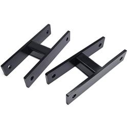 Heavy Metal Suspensions - Fits 1994-2004 Ford F-250 / F-350 Super Duty (4WD) and 2000-2005 Excursion 2'' Front Lift Shackles High Strength Carbon Steel Lift Kit