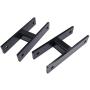 Heavy Metal Suspensions - Fits 1994-2004 Ford F-250 / F-350 Super Duty (4WD) and 2000-2005 Excursion 2'' Front Lift Shackles High Strength Carbon Steel Lift Kit