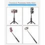Selfie Stick Tripod, BlitzWolf Lightweight Aluminum All in One Extendable Phone Tripod Selfie Stick Bluetooth with Remote for iPhone 11 Pro/XS MAX/XS/XR/X/8 Plus/7 Plus/6S, Galaxy S10/S9/S9 Plus, More