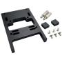 Bonarty Steering Servo Mounting Hardware Kit Metal Mount Bracket with Screws for 1/16 1/16 WPL B14 B24 C14 C24 B16 B36，JJRC Q60 Q61 RC Truck Upgrade Parts - Black