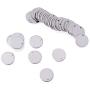 Kissitty 100-Piece 5/9'' Diameter (15mm) Blank Stainless Steel Stamping Tag Charms Smooth Polished Flat Round Disc Pendants 18 Gauge Thick