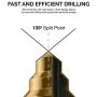 Neiko 10197A Titanium Step Drill Bit Set, High Speed Steel | 5-Piece Set | Total 50 Sizes