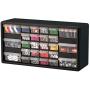 Akro-Mils 26 Drawer 10126, Plastic Parts Storage Hardware and Craft Cabinet, (20-Inch W x 6-Inch D x 10-Inch H), Black Akro-Mils 26 Drawer 10126, Plastic Parts Storage Hardware and Craft Cabinet, (20-Inch W x 6-Inch D x 10-Inch H), Black
