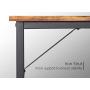 CubiCubi L Shape Computer Desk with Storage Shelf Study Writing Table for Home Office, Modern Simple Style PC Desk, Black Metal Frame, Rustic