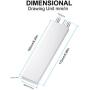 DIYhz Aluminum Water Cooling Block, Liquid Water Cooler Heat Sink System for PC Computer CPU Graphics Radiator Heatsink Endothermic Head Silver(40mm x 160mm x 12mm)