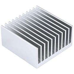 4Pcs 40mm Gpu Heatsink Kit 40 x 40 x 20mm /1.57 x 1.57 x 0.79 inch Aluminum Peltier Cooler Heat Sinks Small Cooling Fin for 3D Printers, TEC1-12706 Thermoelectric Cooler, Chipset CPU LED Power A